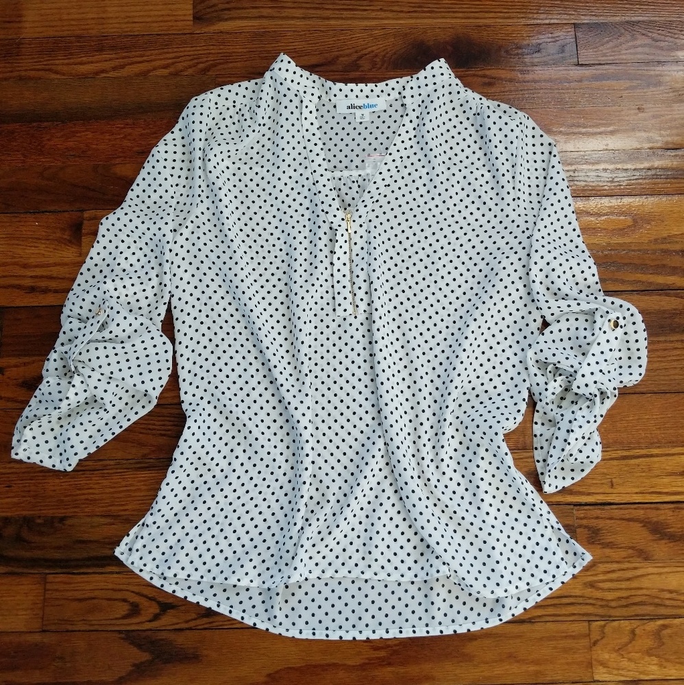 Polka dot blouse
